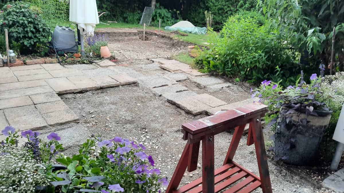 how to build a paver patio - chalkingupsucccess.com Removing patio pavers to relocate a patio